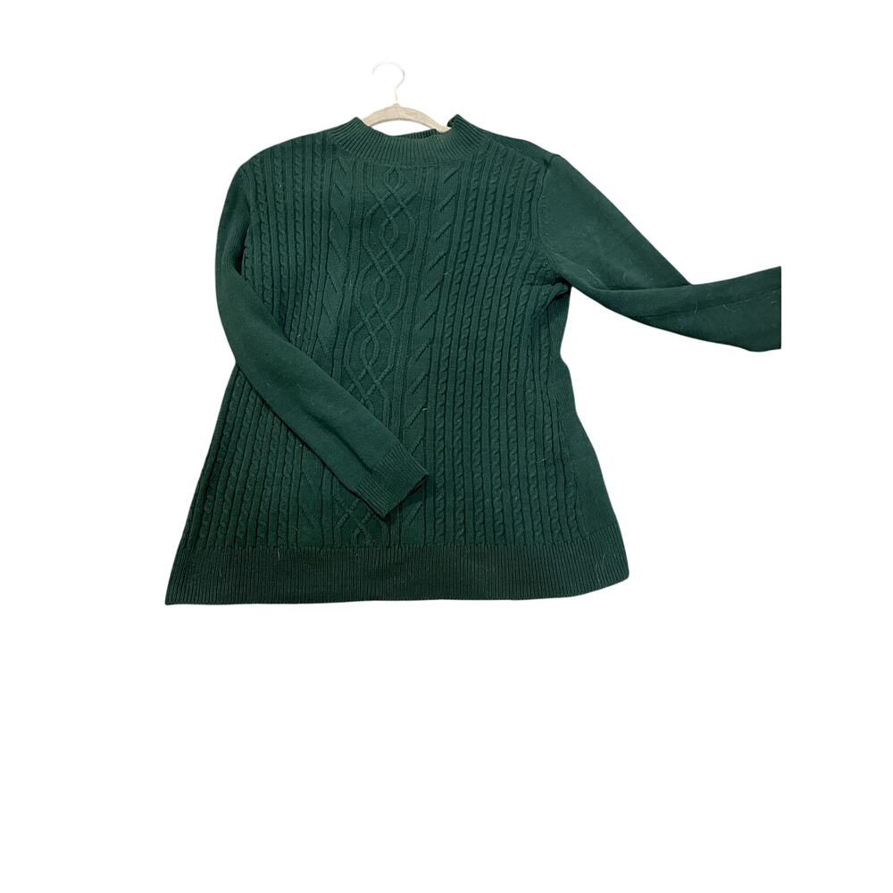 Karen Scott Women's Cotton Mixed-Stitch Sweater